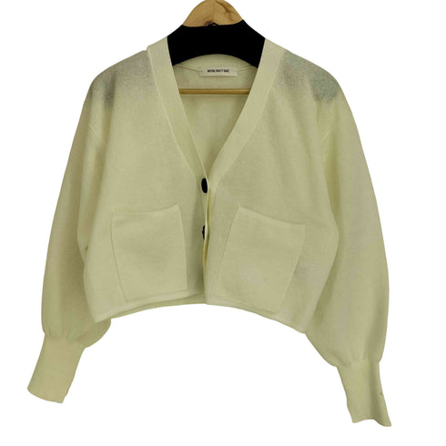 ナチュラルビューティーベーシック NATURAL BEAUTY BASIC 24SS クロップドフォルムニットカーディガン レディース FREE