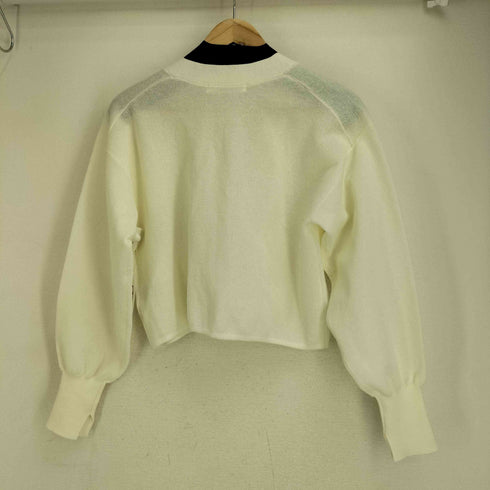 ナチュラルビューティーベーシック NATURAL BEAUTY BASIC 24SS クロップドフォルムニットカーディガン レディース FREE