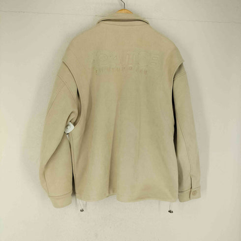 404mob 3Dロゴ フェイクスエードブルゾン import メンズ L