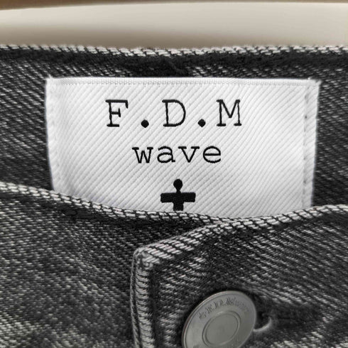 F.D.M wave ブラックデニムパンツ メンズ S