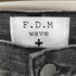 F.D.M wave ブラックデニムパンツ メンズ S