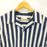 ザラ ZARA シアサッカー ストライプ開襟シャツ メンズ import:M