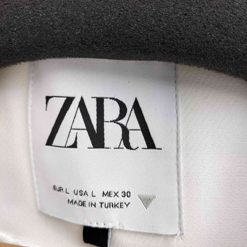 ザラ ZARA リボンディテール クロップドブレザー レディース import:L