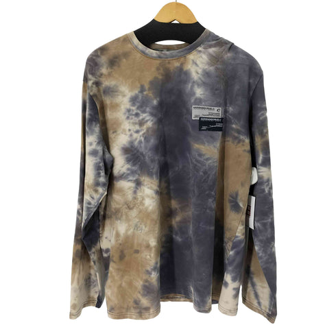 ハーシュアンドクルーエル HARSHANDCRUEL タイダイ染め バックプリントクルーネック長袖Tシャツ メンズ XL