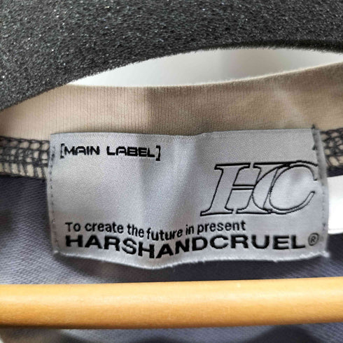 ハーシュアンドクルーエル HARSHANDCRUEL タイダイ染め バックプリントクルーネック長袖Tシャツ メンズ XL