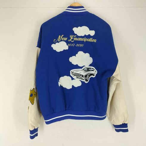 ハーシュアンドクルーエル HARSHANDCRUEL フェイクレザースタジャン メンズ L