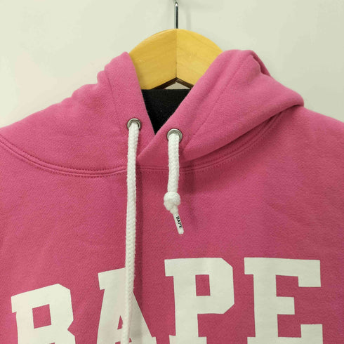 アベイシングエイプ A BATHING APE フロントロゴ プルオーバーパーカー レディース XS