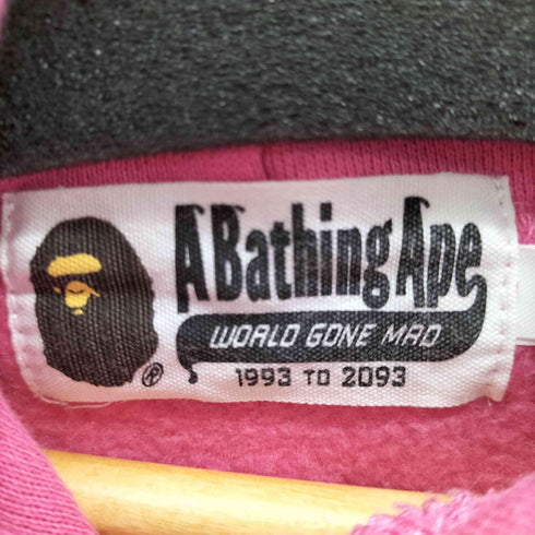 アベイシングエイプ A BATHING APE フロントロゴ プルオーバーパーカー レディース XS
