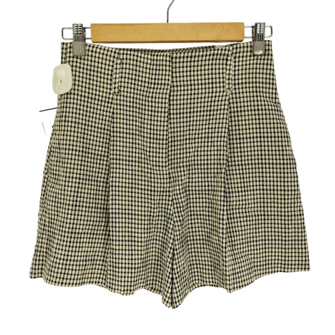 ザラ ZARA ハイウエスト ギンガムチェック プリーツ スカート レディース S