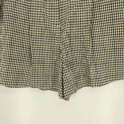 ザラ ZARA ハイウエスト ギンガムチェック プリーツ スカート レディース S