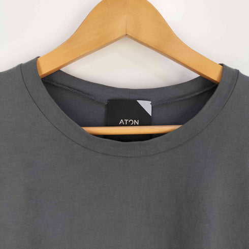 エイトン ATON Nuback cotton long sleeve t-shirt ヌバック コットン ロングスリーブTシャツ メンズ 06