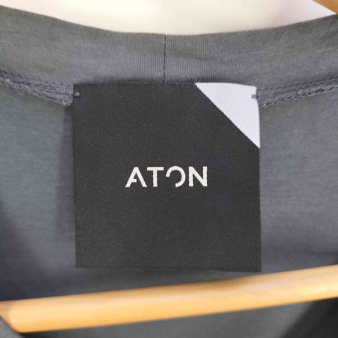 エイトン ATON Nuback cotton long sleeve t-shirt ヌバック コットン ロングスリーブTシャツ メンズ 06