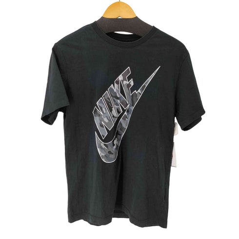 ナイキ NIKE ビッグロゴ 迷彩スウッシュ クルーネック半袖Tシャツ メンズ L