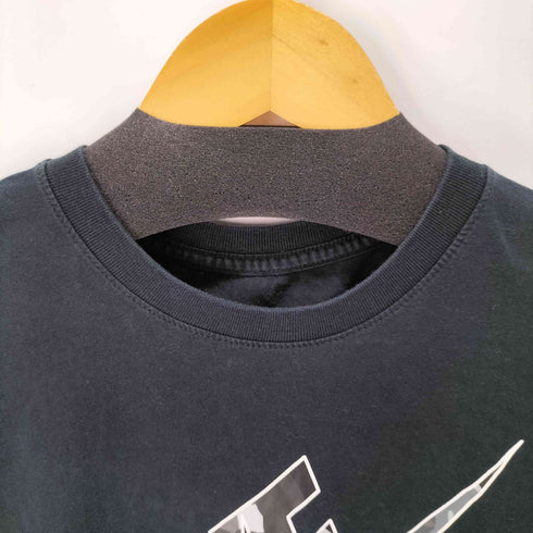 ナイキ NIKE ビッグロゴ 迷彩スウッシュ クルーネック半袖Tシャツ メンズ L