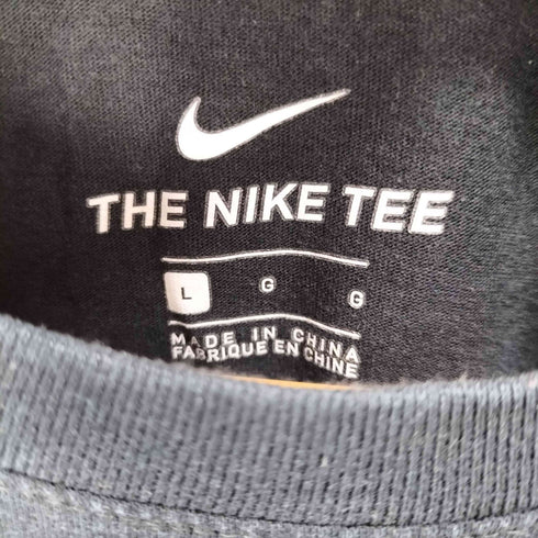 ナイキ NIKE ビッグロゴ 迷彩スウッシュ クルーネック半袖Tシャツ メンズ L
