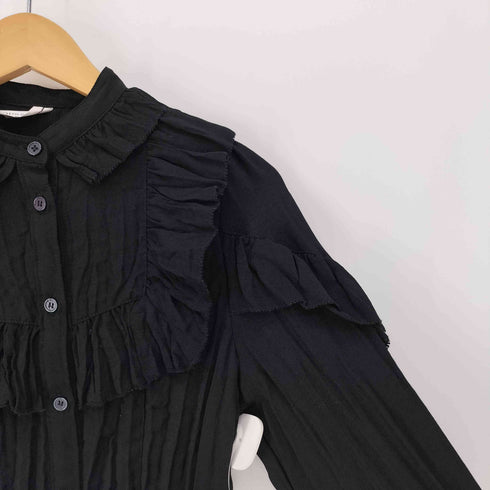 マウジー moussy 21SS WRINKLE FRILL ウィンクル フリル ブラウス レディース FREE