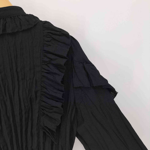 マウジー moussy 21SS WRINKLE FRILL ウィンクル フリル ブラウス レディース FREE