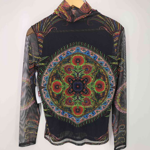 デシグアル Desigual Mr. Christian Lacroix サイケデリック ジャガード パワーネット セカンドスキン ユニセックス メンズ import:L