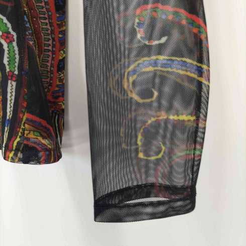 デシグアル Desigual Mr. Christian Lacroix サイケデリック ジャガード パワーネット セカンドスキン ユニセックス メンズ import:L