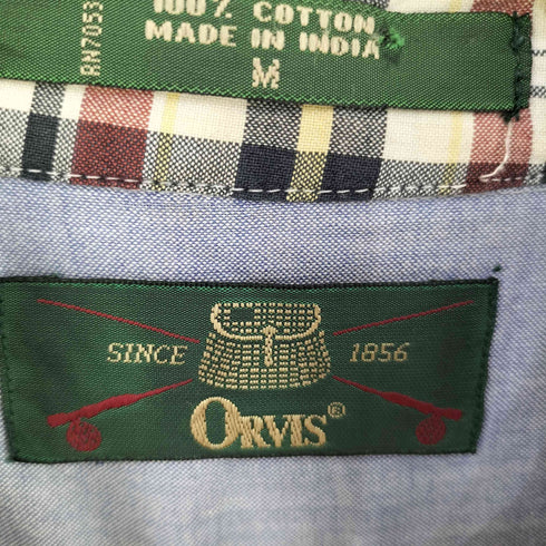 オービス ORVIS 90S S/Sチェックシャツ パッチワーク メンズ import:M