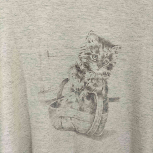 90S USA製 SCREEN STARS BEST ボディ モノクロ アニマル プリント S/S Tシャツ シングルステッチ メンズ import:L