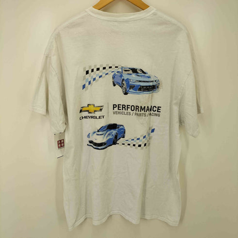 GILDANボディ PERFORMANCE レーシング 企業ロゴ プリント S/S Tシャツ メンズ import:XL