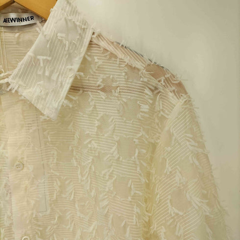 AEEWINNER Fringe Sheer Shirt フリンジ シアー シャツ メンズ import:M