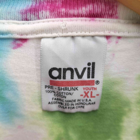 アンビル Anvil 90S USA製 タイダイ染 S/S Tシャツ メンズ import:XL