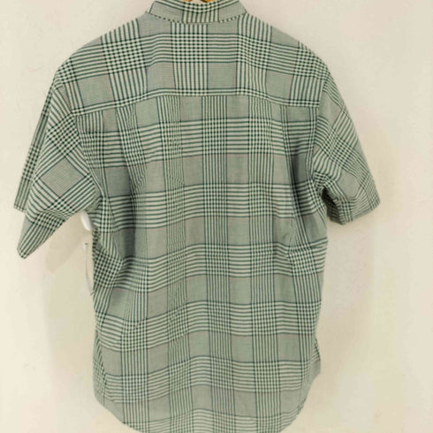 エルエルビーン L.L.Bean 香港製 シアサッカー ギンガムチェックS/S シャツ BD メンズ import:M