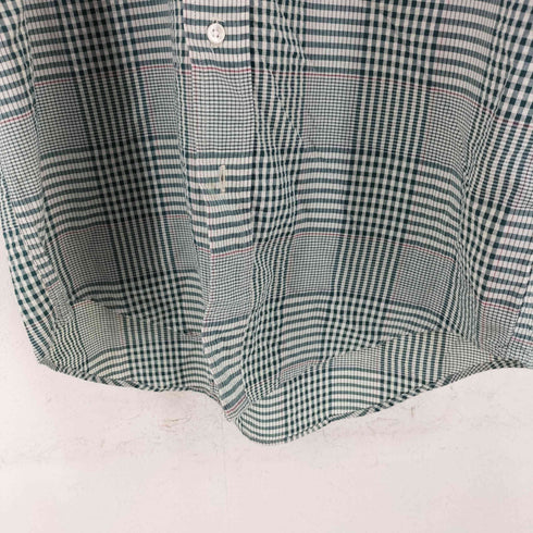 エルエルビーン L.L.Bean 香港製 シアサッカー ギンガムチェックS/S シャツ BD メンズ import:M