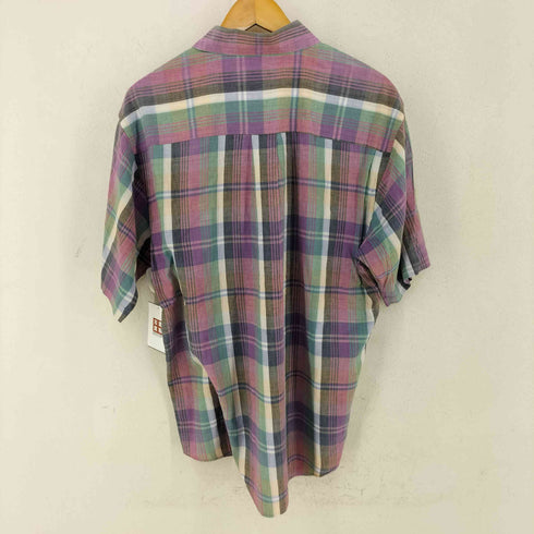 エディーバウアー Eddie Bauer 80S-90S 黒タグ後期 マドラスチェックシャツ メンズ import:L