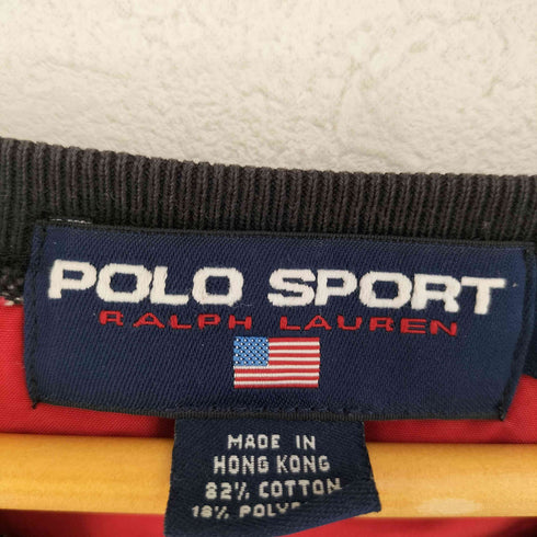 ポロスポーツラルフローレン POLO SPORT RALPH LAUREN 90S フロントロゴ刺繍 スウェット メンズ import:XL