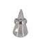 Ops Silver925 Hammered Wide MOLUNE Ring レディース 10号