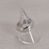 Ops Silver925 Hammered Wide MOLUNE Ring レディース 10号