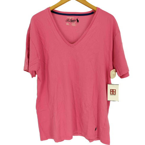 ラルフローレン RALPH LAUREN FINE QUALITY SLEEPWEAR 裾ポニー 刺繍 Vネック Tシャツ メンズ 3L