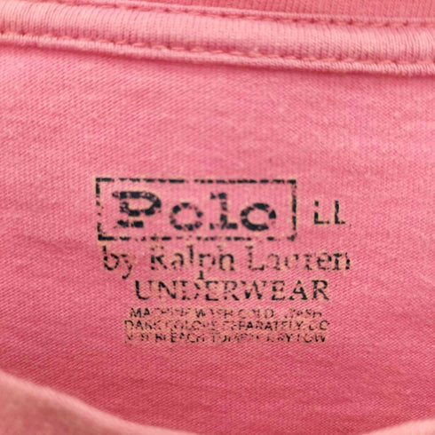 ポロバイラルフローレン Polo by RALPH LAUREN UNDERWEAR ビッグ ポニー プリント Tシャツ メンズ LL