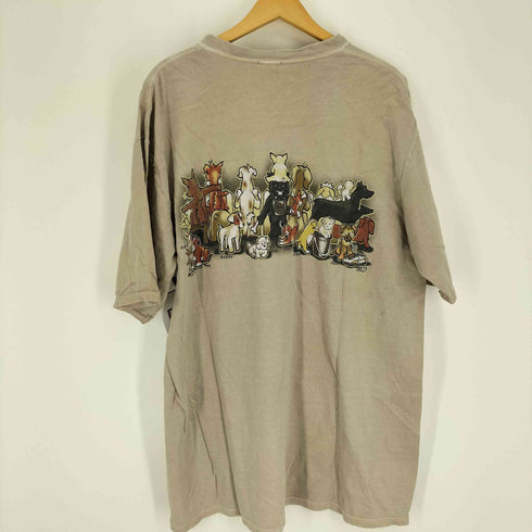 クレイジーシャツ CRAZY SHIRTS 00S adopt-a-dog アニマル プリント Tシャツ メンズ import:XL