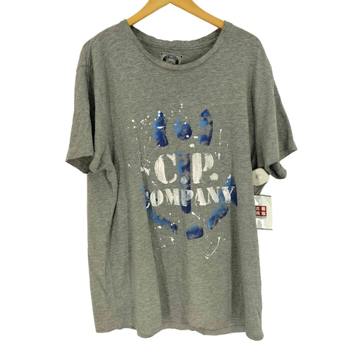 シーピーカンパニー C.P.COMPANY ペイント ロゴ プリント Tシャツ ビッグサイズ メンズ XXXL