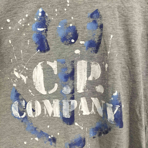 シーピーカンパニー C.P.COMPANY ペイント ロゴ プリント Tシャツ ビッグサイズ メンズ XXXL