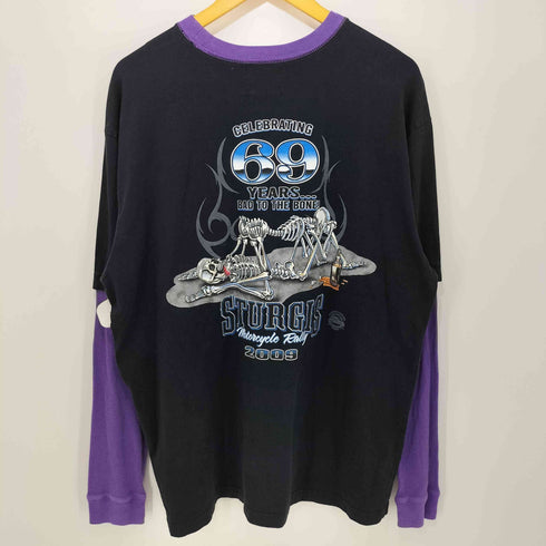 BIKER DESIGN 69周年記念プリントL/S TEE メンズ 2XL
