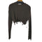 ザラ ZARA ダメージデザインクロップドニット レディース import:S