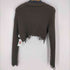 ザラ ZARA ダメージデザインクロップドニット レディース import:S