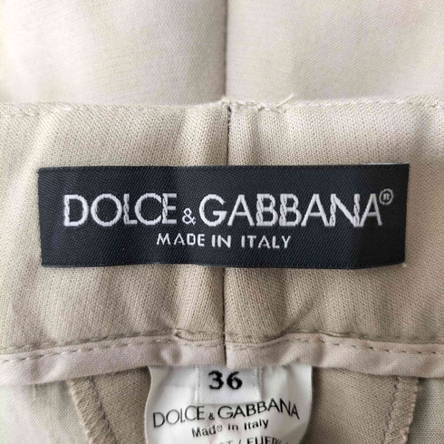 ドルチェアンドガッバーナ DOLCE&GABBANA イタリア製 フロントタック スキニー アンクルパンツ レディース 36
