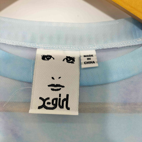 エックスガール X-girl MESH TOP タイダイパワーネットトップス レディース S