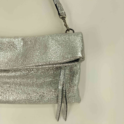 ジャンニキャリーニ GIANNI CHIARINI メタリックレザー クラッチ バッグ ショルダー バッグ レディース