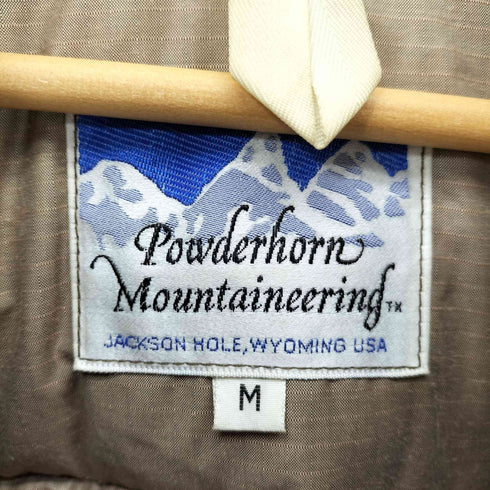 Powderhorn Mountaineering 70S 日の出 レザーヨーク コーデュロイ ダウンジャケット メンズ import:M