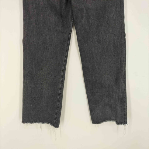 リーバイス Levis PREMIUM RIBCAGE STRAIGHT ボタンフライ ブラック デニム パンツ レディース US:24