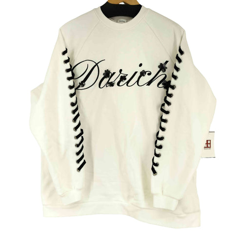 ダーリッチ Darich レースアップロゴスウェットプルオーバー レディース FREE