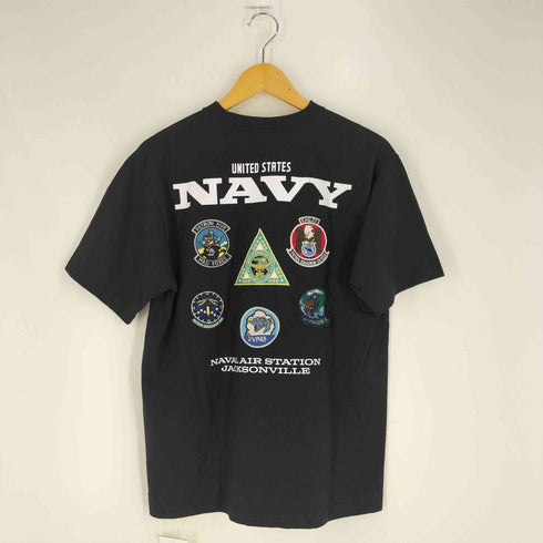 アヴィレックス AVIREX NAS JAX PATROL SQ. PATCH T-SHIRT NAS JAX パトロール スコードロン パッチ Tシャツ メンズ import:M