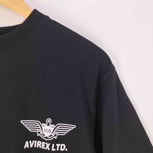 アヴィレックス AVIREX NAS JAX PATROL SQ. PATCH T-SHIRT NAS JAX パトロール スコードロン パッチ Tシャツ メンズ import:M